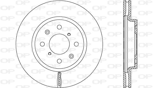 OPEN PARTS Тормозной диск BDA2658.20